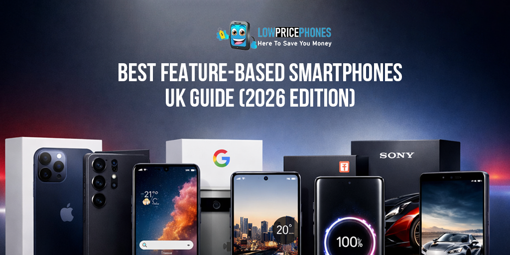 Best Feature-Based Smartphones UK Guide (2026 Edition) | LowPricePhones UK