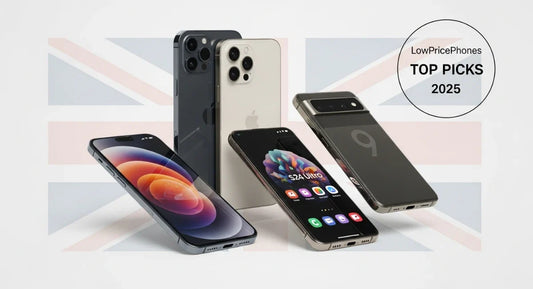 Top mobile phones in the UK 2025 – iPhone 16 Pro Max, Galaxy S24 Ultra, Pixel 9 – LowPricePhones best picks.