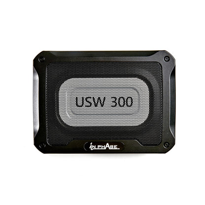 In Phase USW300 300W Underseat Compact Active Subwoofer, Die-Cast Aluminium