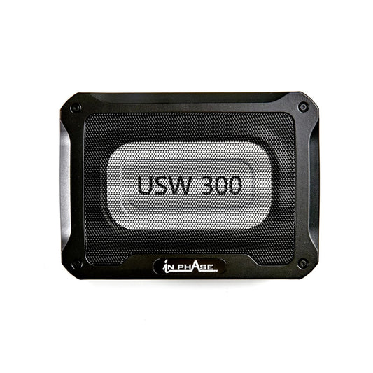 In Phase USW300 300W Underseat Compact Active Subwoofer, Die-Cast Aluminium