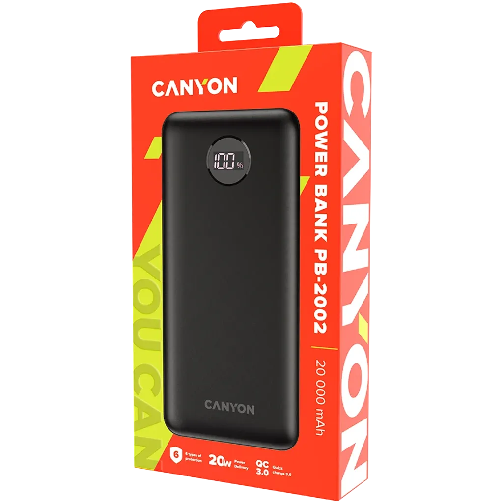CANYON PB-2002 20000mAh Power Bank