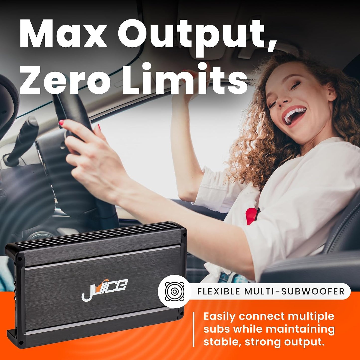 Juice JA1504 1500W 4-Channel Bridgeable Car Amplifier